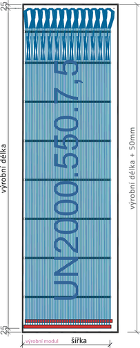 kapil&aacute;rn&iacute; rohož typ UN schema